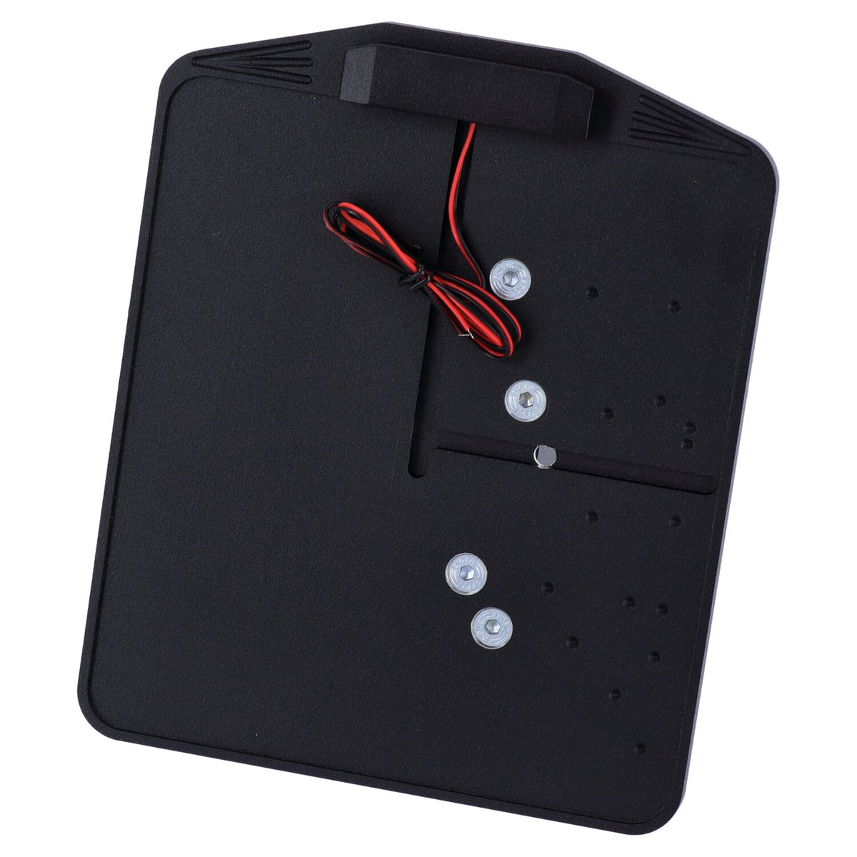 CPV side mount license plate bracket - Black powder coated