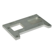 Paughco 4-sp transmission mount plate - 1" offset - Aluminum