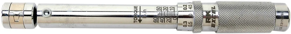 Excel Spoke Torque Wrench Chrome 15-60"-lb