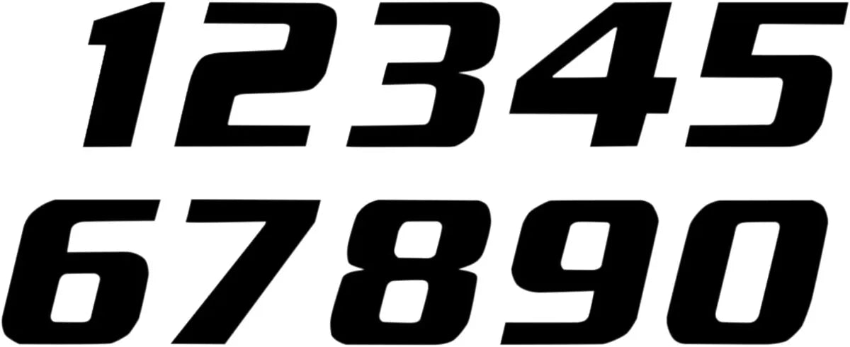 Blackbird Racing One Series Numbers - 3 Pack