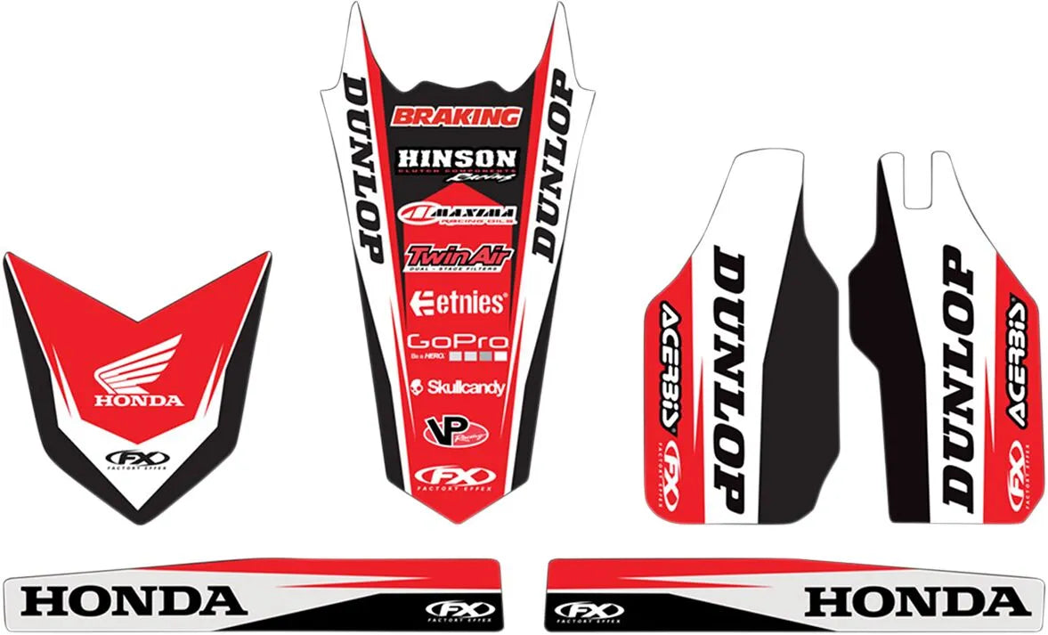 Factory Effex Trim Kit Graphics For Honda Racing Bikes