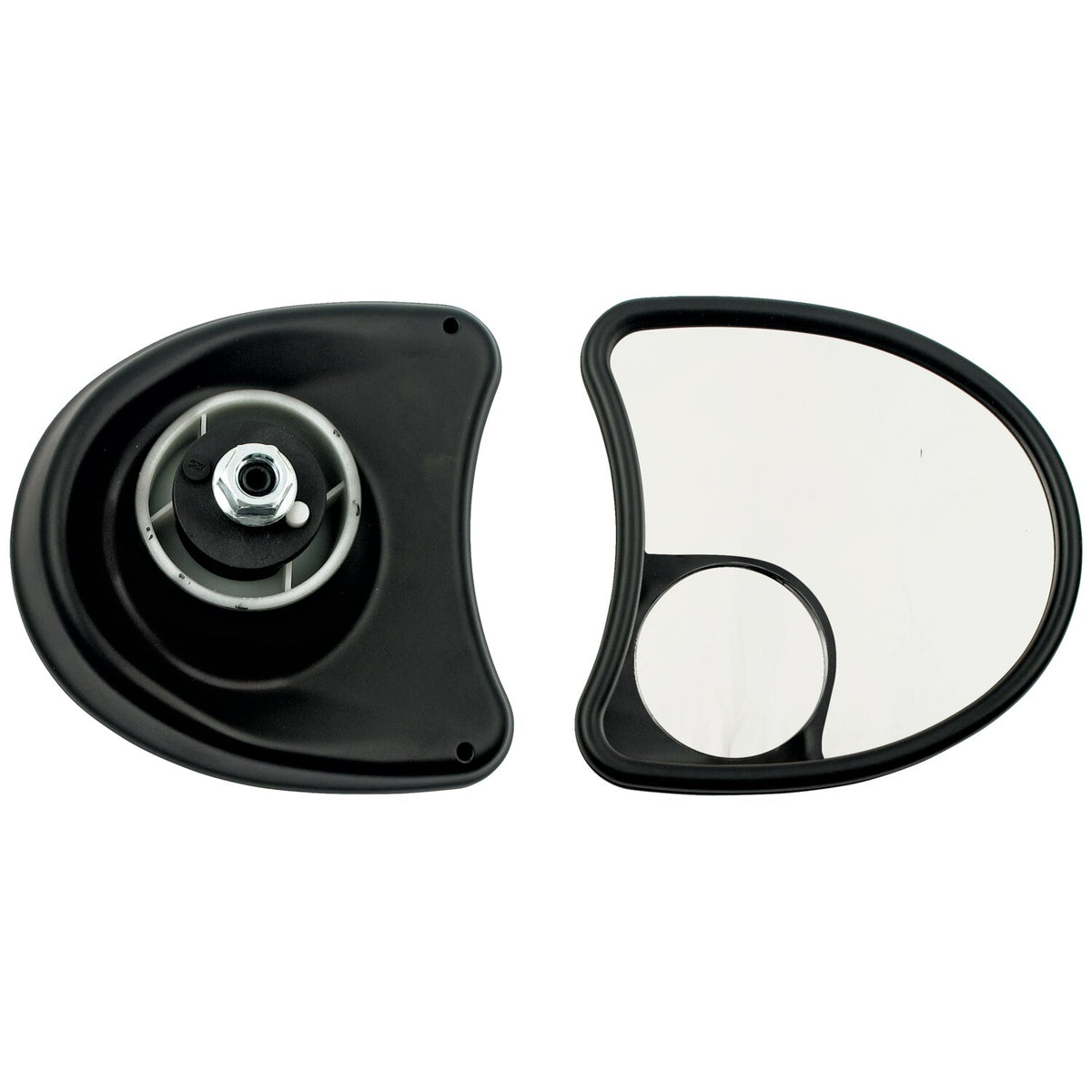 MCS Touring fairing mount mirror kit - Dual vision black