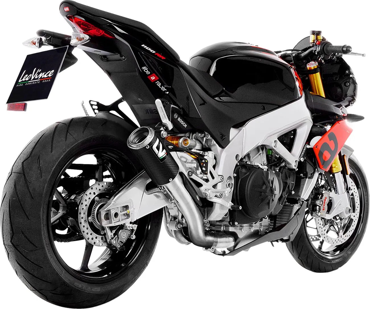 Leovince Lv Corsa Slip-on Muffler With Carbon Fiber