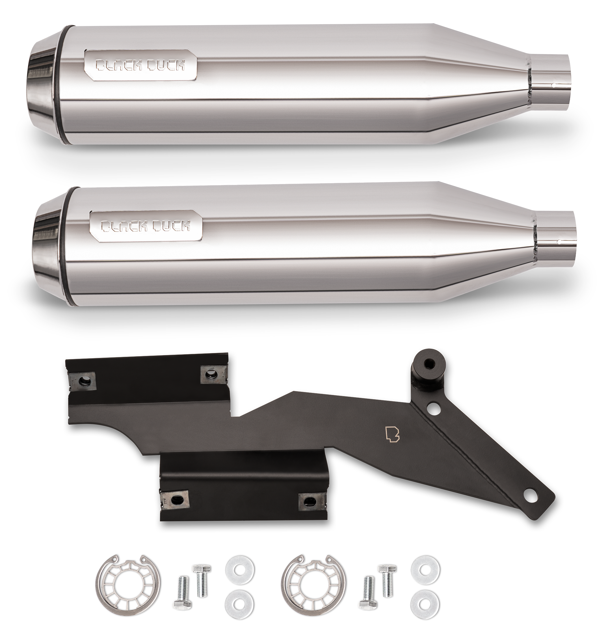 Black Duck Slip-Ons for Milwaukee Eight Softail – Exhaust