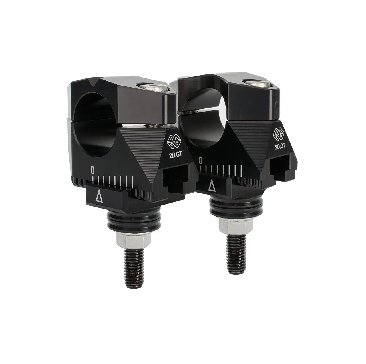 Gilles Tooling Adjustable Handlebar Risers - Black