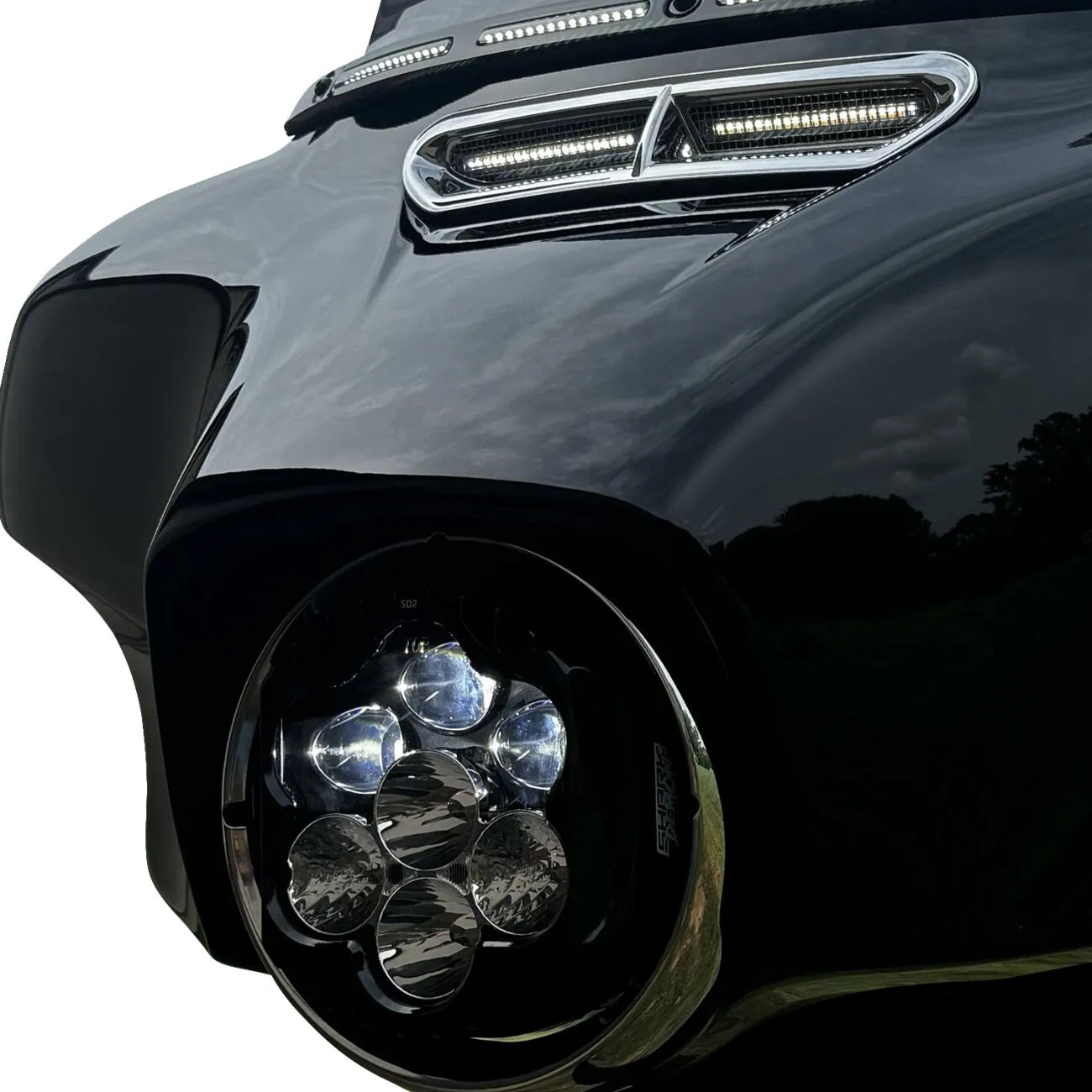Custom Dynamics Shark Demon Led Headlight