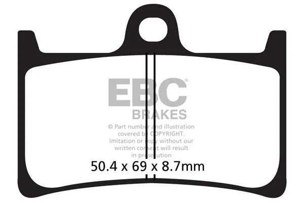 Ebc Sfa-hh Series Sintered Brake Pads For Scooters - Front