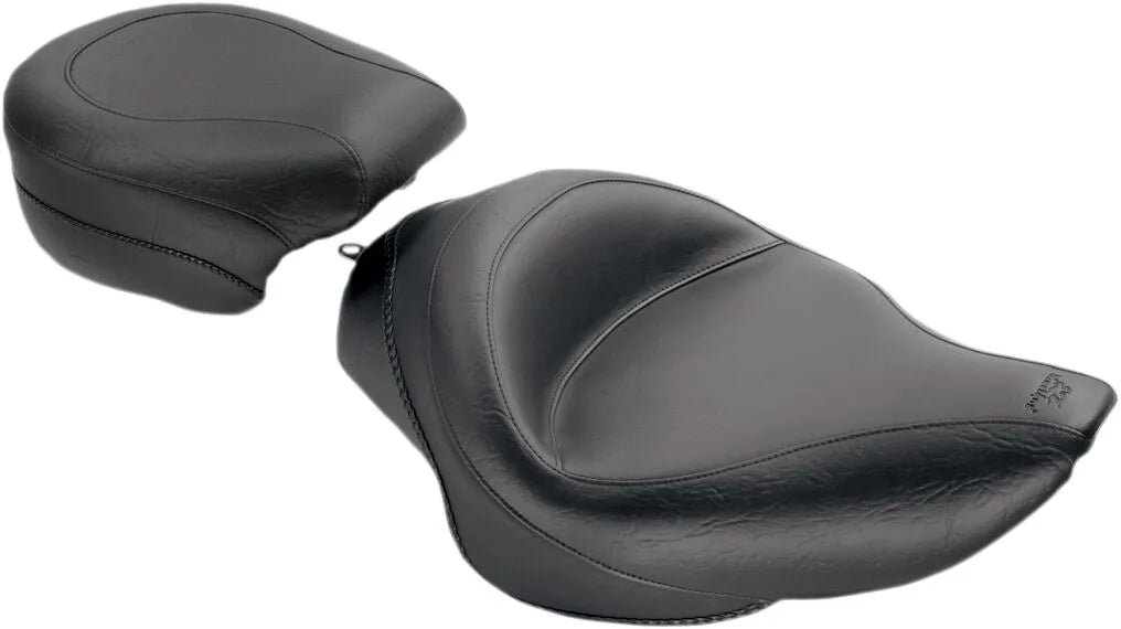 Mustang Wide Vintage Solo Seat - For Harley Davidson