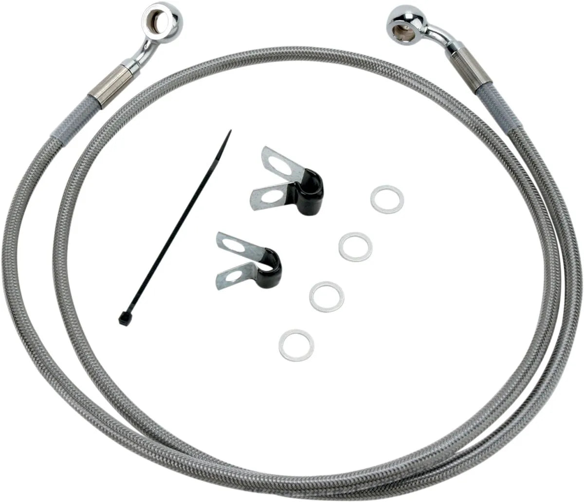 Drag Specialties Extended Brake Line Kit - Stainless Steel