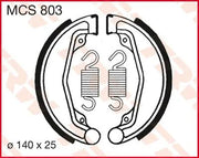 Trw Organic Brake Shoes - 140mm Diameter - Front