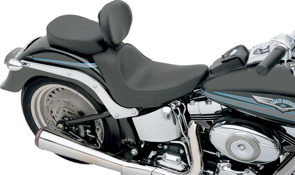Drag Specialties Backrest Compatible Solo Seat - For Harley Davidson