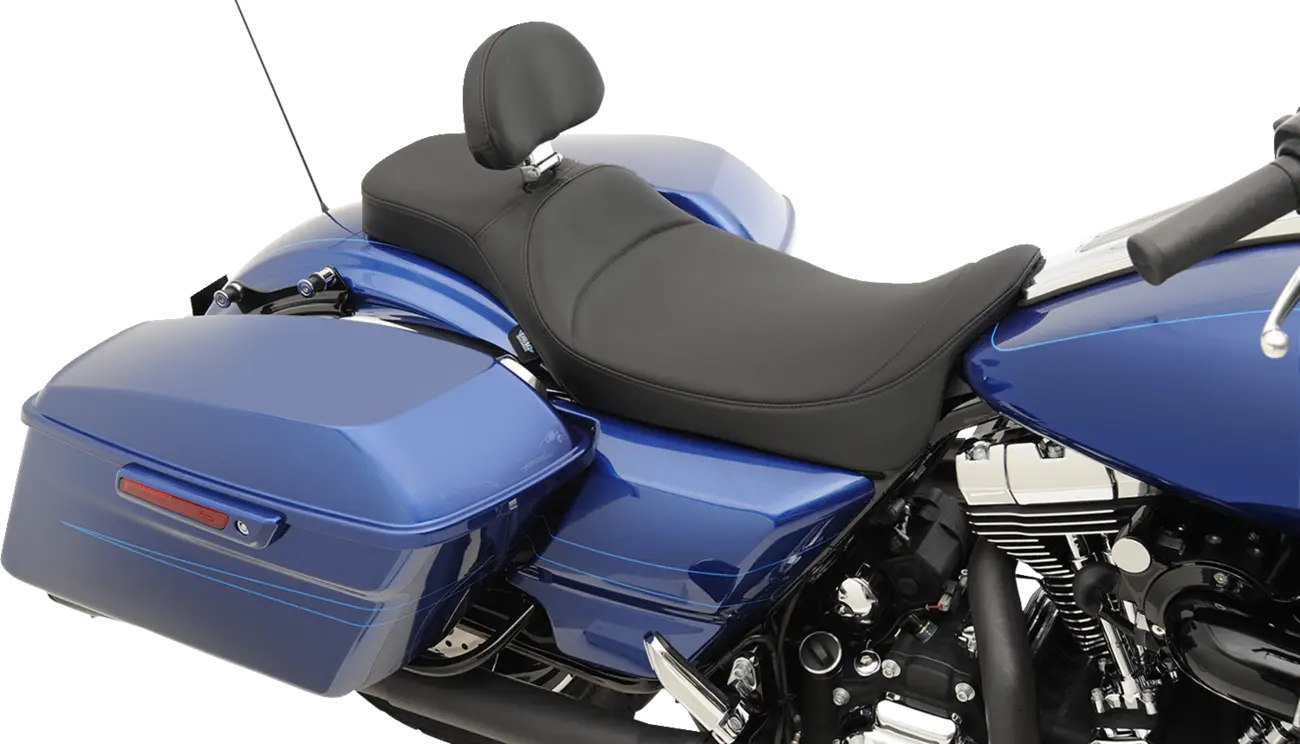 Drag Specialties Extended Reach 2-up Predator Seat - For Harley Davidson