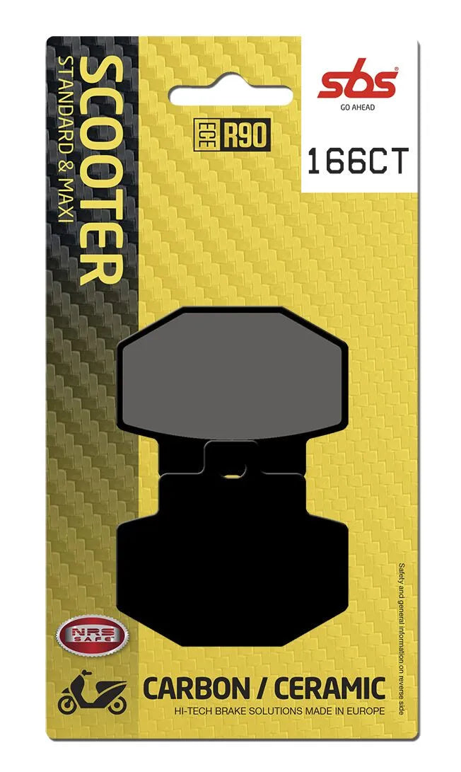 Sbs Ct Scooter Carbon Tech Organic Brake Pads - Rear