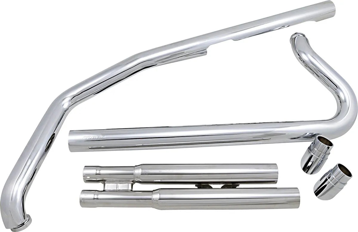 Cobra Speedster Slashdown Exhaust System - Chrome 2-into-2