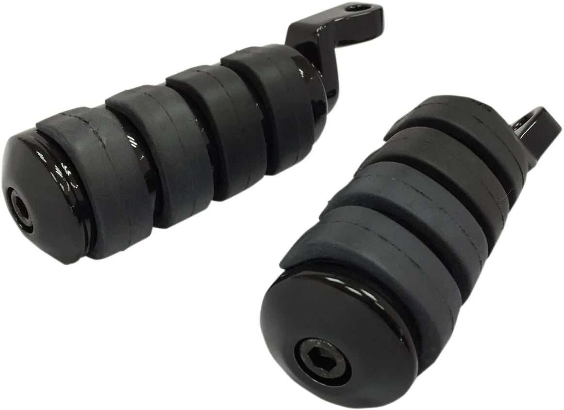 Drag Specialties Foot Pegs - Black/chrome