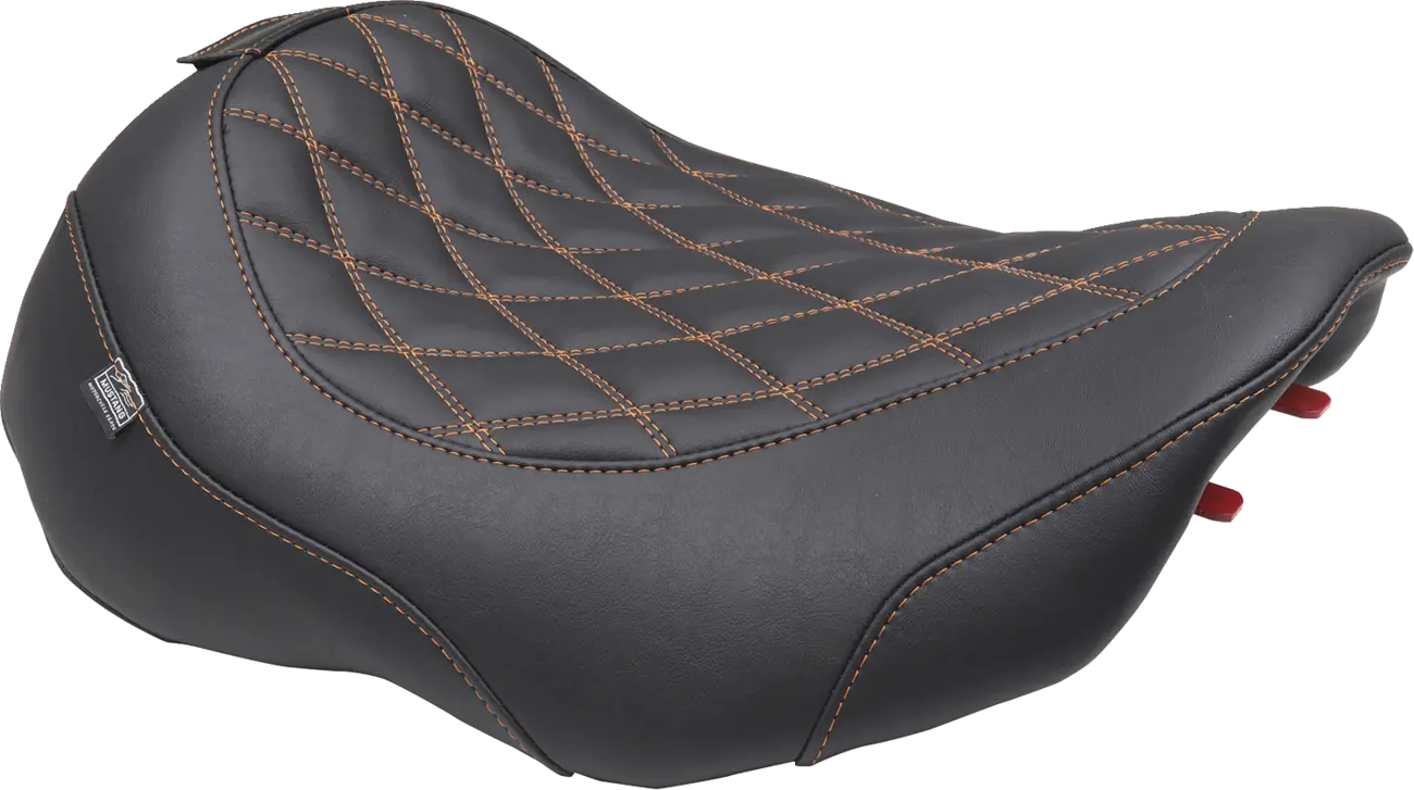 Mustang Wide Tripper Solo Seat - For Harley Davidson