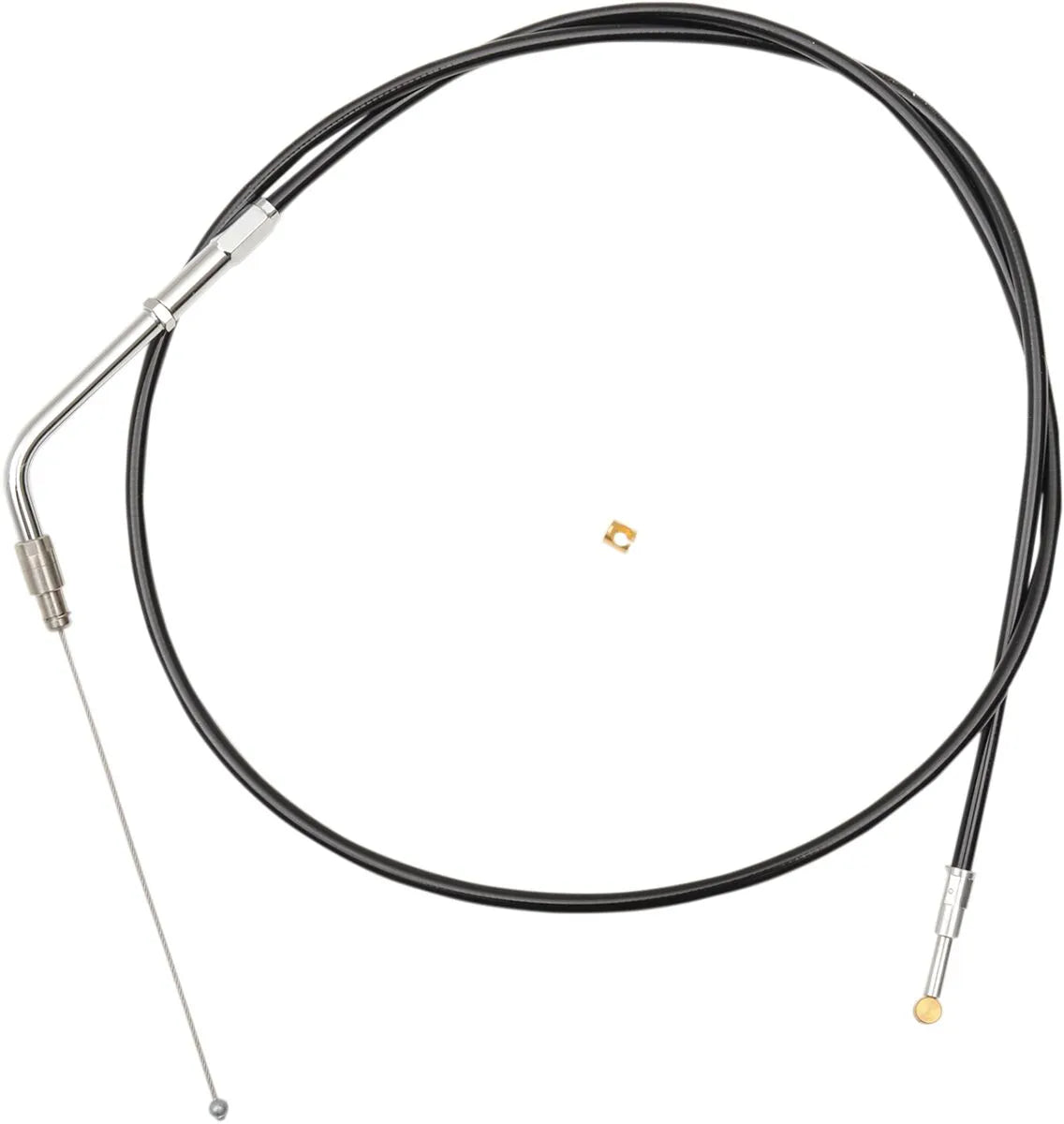 La Choppers Black Vinyl Braided Throttle Cable for Ape Hangers