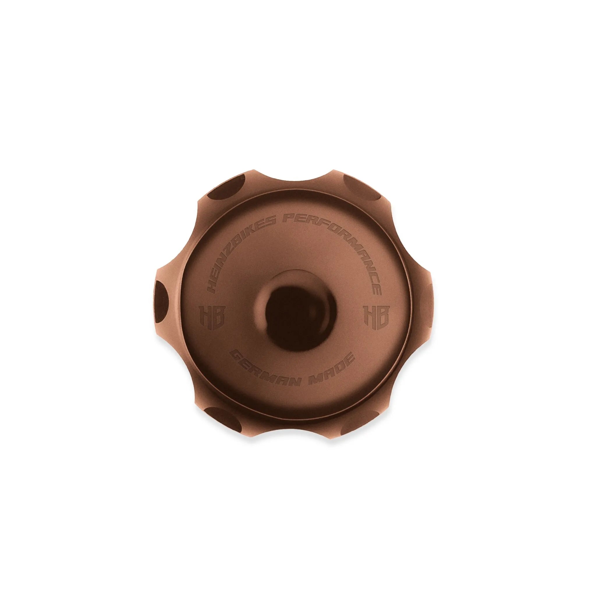 Heinz Bikes Performance Vented Gas Cap - Bronze Billet Aluminum
