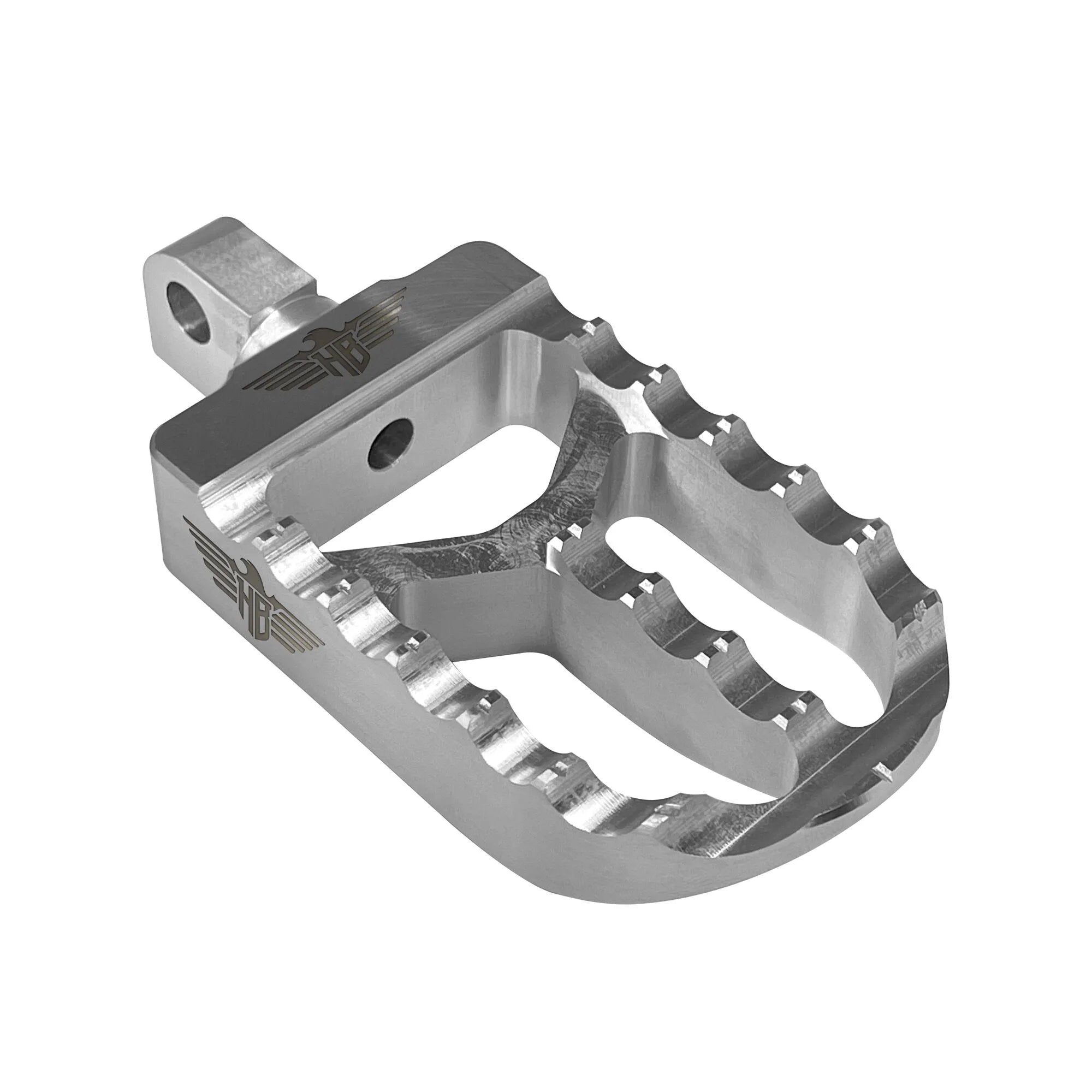Heinz Bikes Foot Pegs For Harley - Silver Aluminum