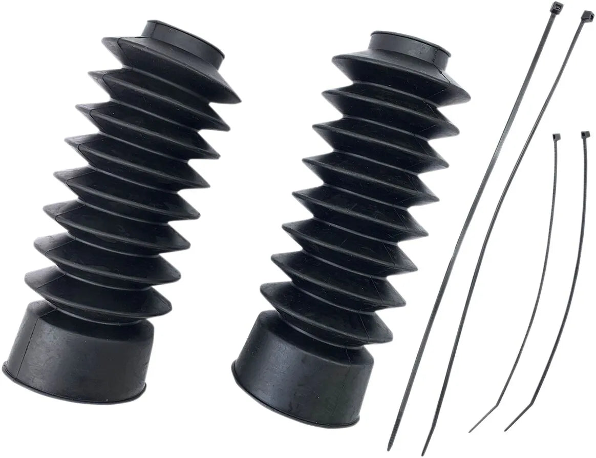 Drag Specialties Black Rubber Fork Boots For 41mm Sliders