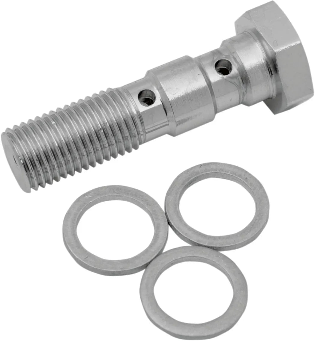 Drag Specialties Universal Chrome Steel Banjo Bolt