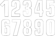 Blackbird Racing Number Plate Graphics - Two Series Numbers