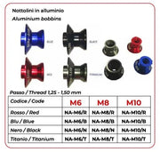 Bike Lift Aluminum Bobbins For Sport Bikes - Red