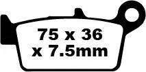 Ebc Sfa-hh Sintered Scooter Brake Pads For Enhanced Control - Rear