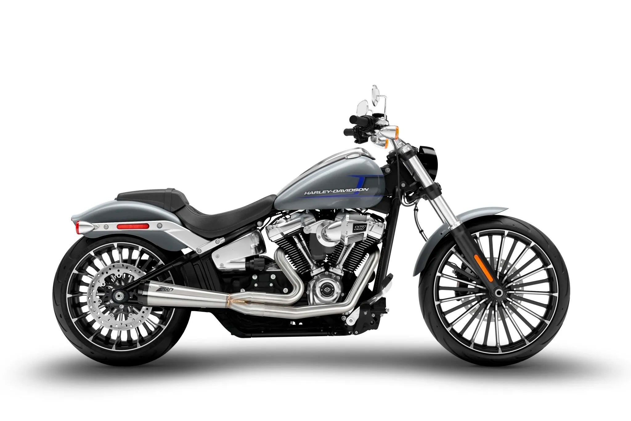 Zard 2:1 Full Exhaust System For H-d Softails - ECE Street Legal & Approved - ECE Street Legal Approved