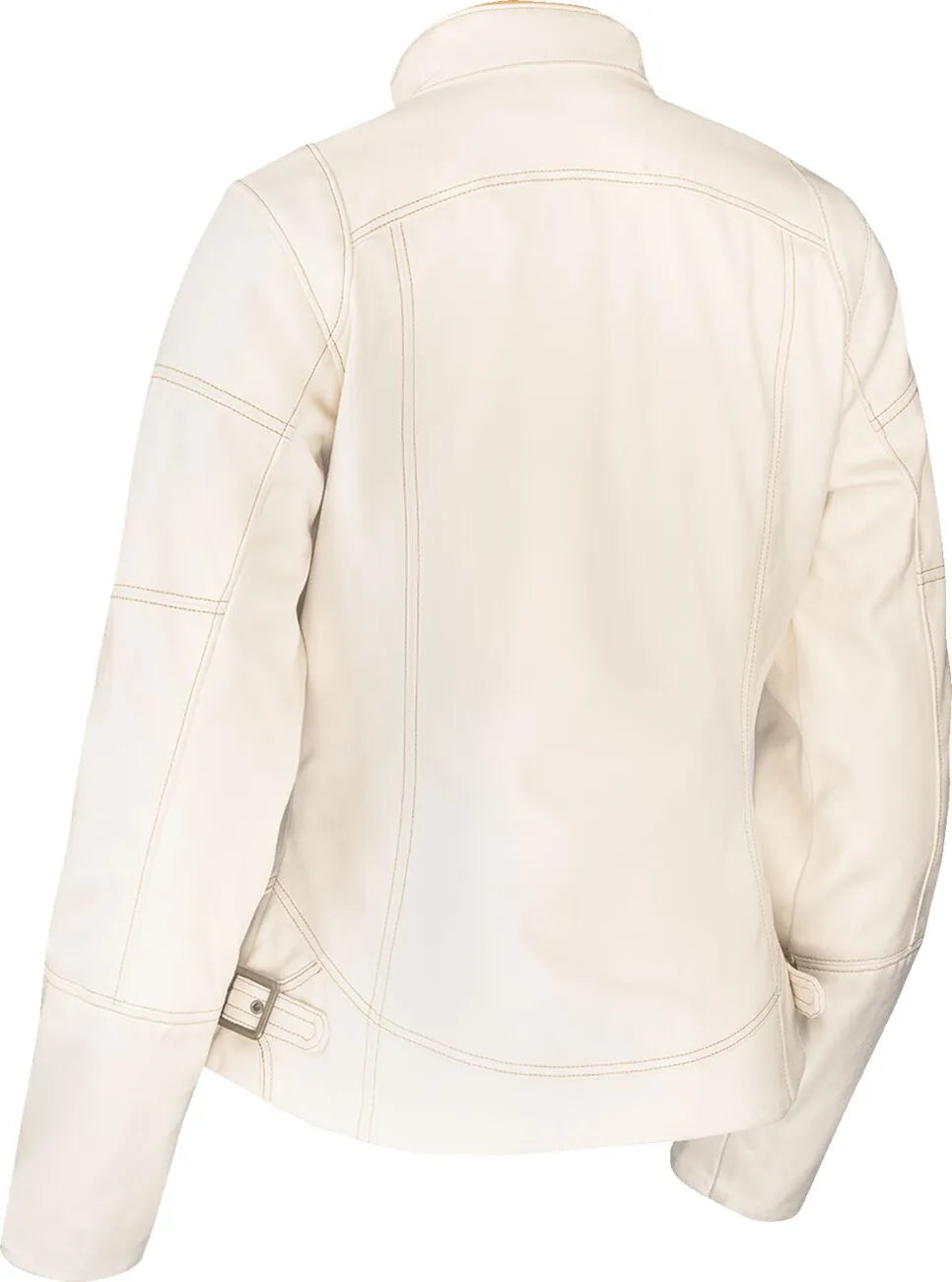 Icon Women's Tuscadero3™ Motorcycle Jacket - White/Gold