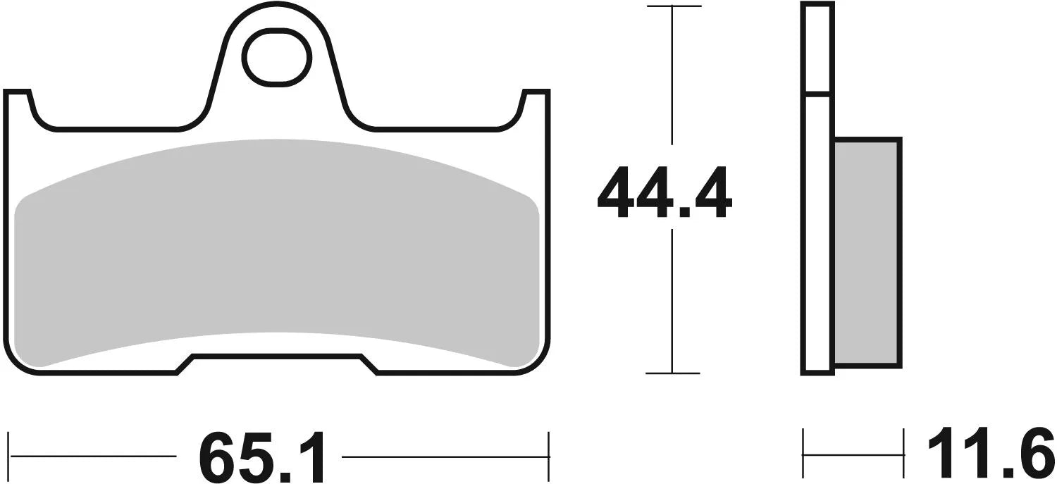 Sbs Si Offroad Sintered Brake Pads - Rear