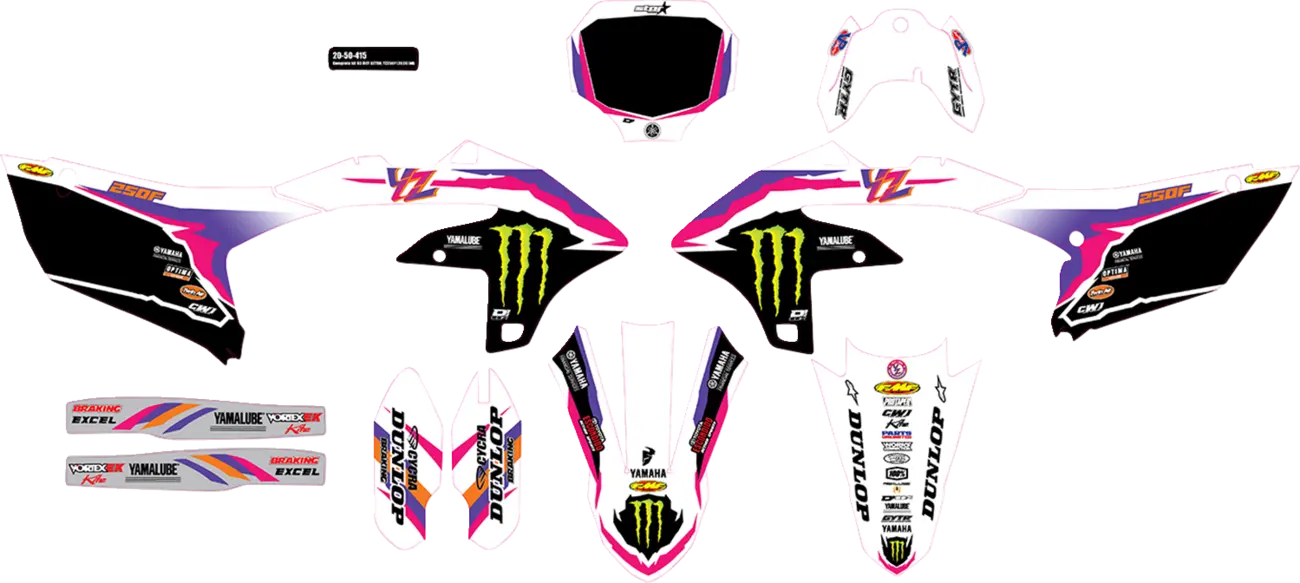 D'cor Visuals Complete Graphics Kit For Dirt Bikes