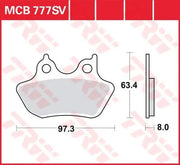 Trw Sv Series Sintered Brake Pads For Front Brake - Front