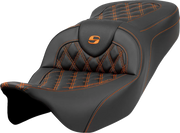 Saddlemen Roadsofa Lattice Stitch Seat - For Harley Davidson