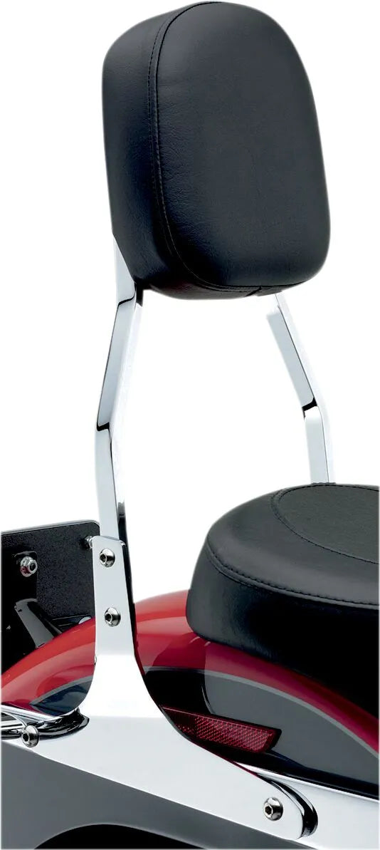 Cobra Square Sissy Bar - Chrome Backrest