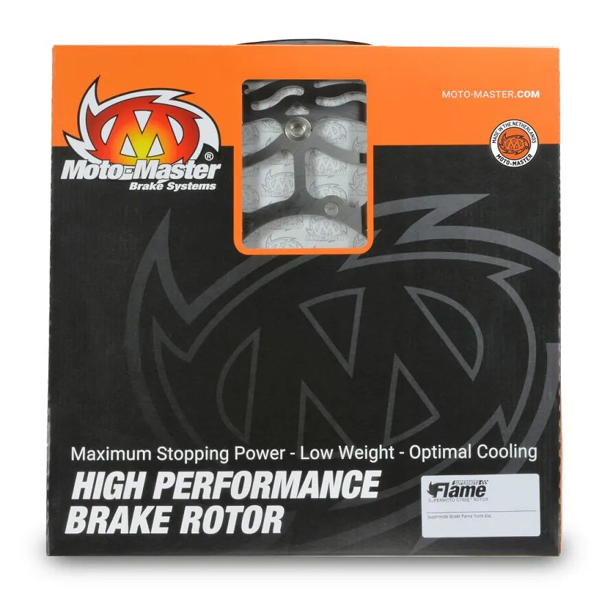 Moto-master Flame Series 320mm Supermoto Street Rotor - Front