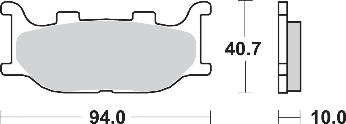 Sbs Hs Street Excel Sintered Front Brake Pads - Front