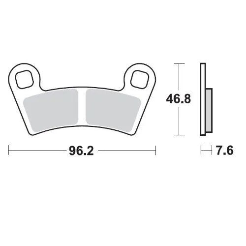 Moto-master Nitro Atv Brake Pads - Sintered Metal - Front & Rear