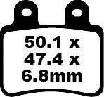 Ebc Sfa Series Organic Brake Pads For Scooters - Front & Rear