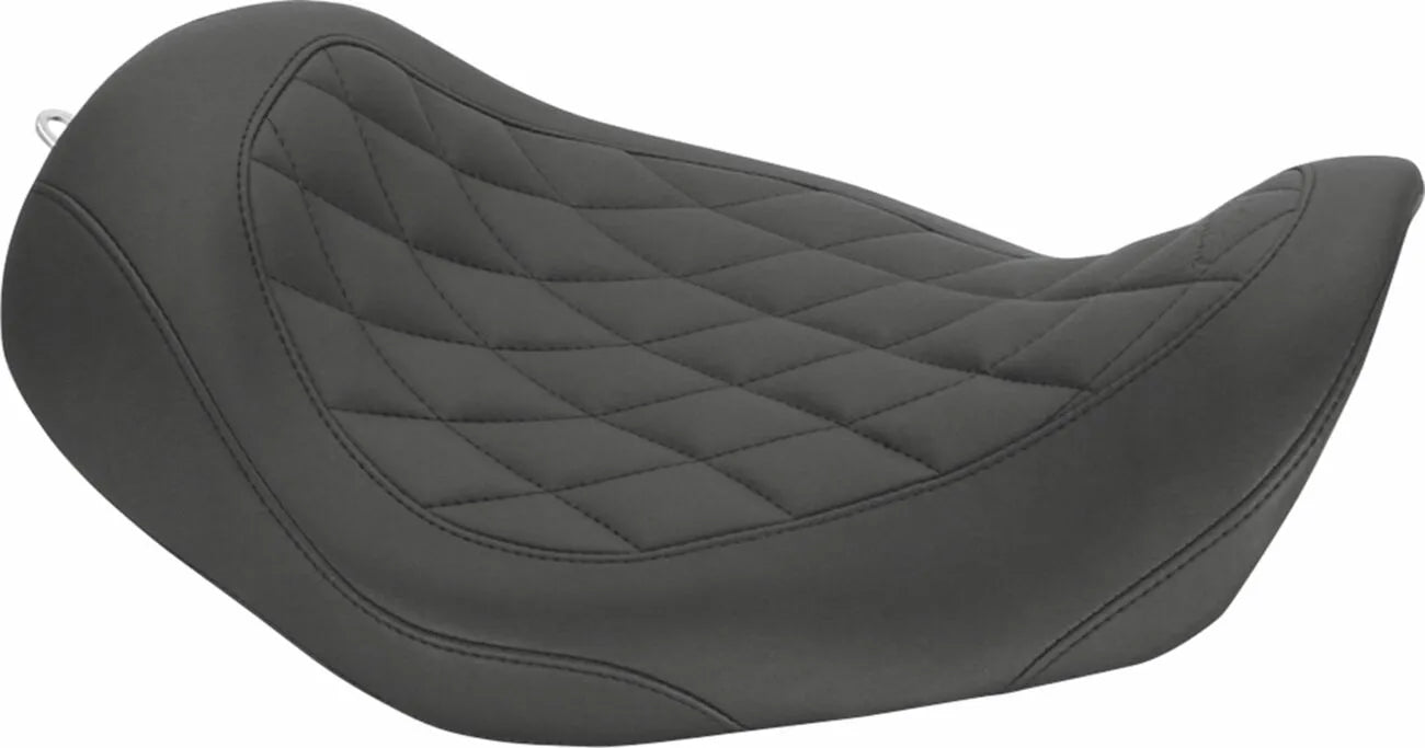 Mustang Wide Tripper Solo Seat - For Harley Davidson