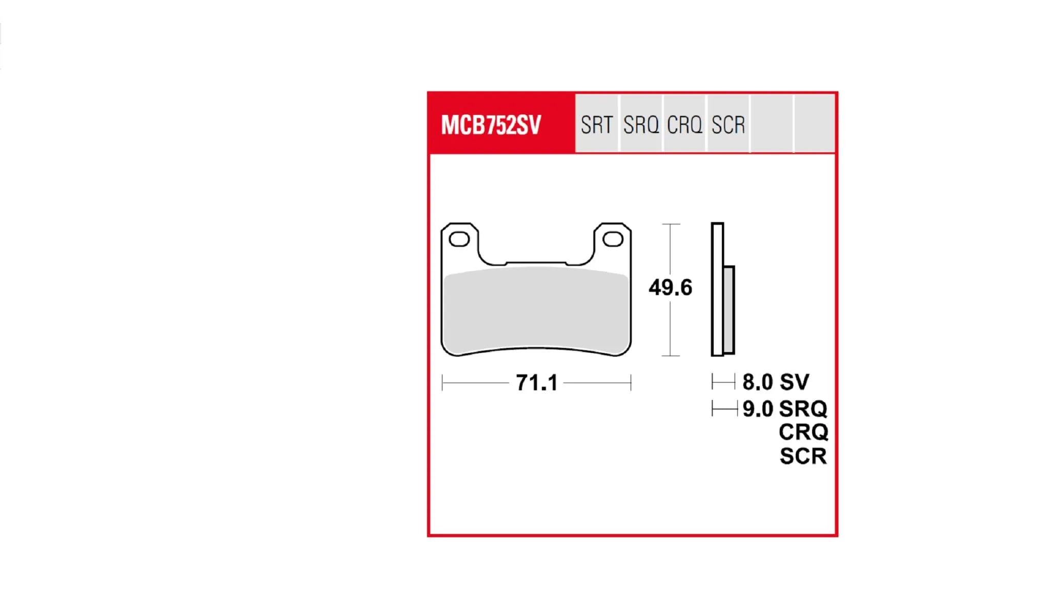 Trw Trq Brake Pad Sintered Race - Front
