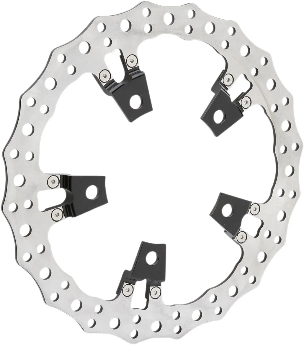 Arlen Ness Jagged Floating Rotor For V-twin - Front