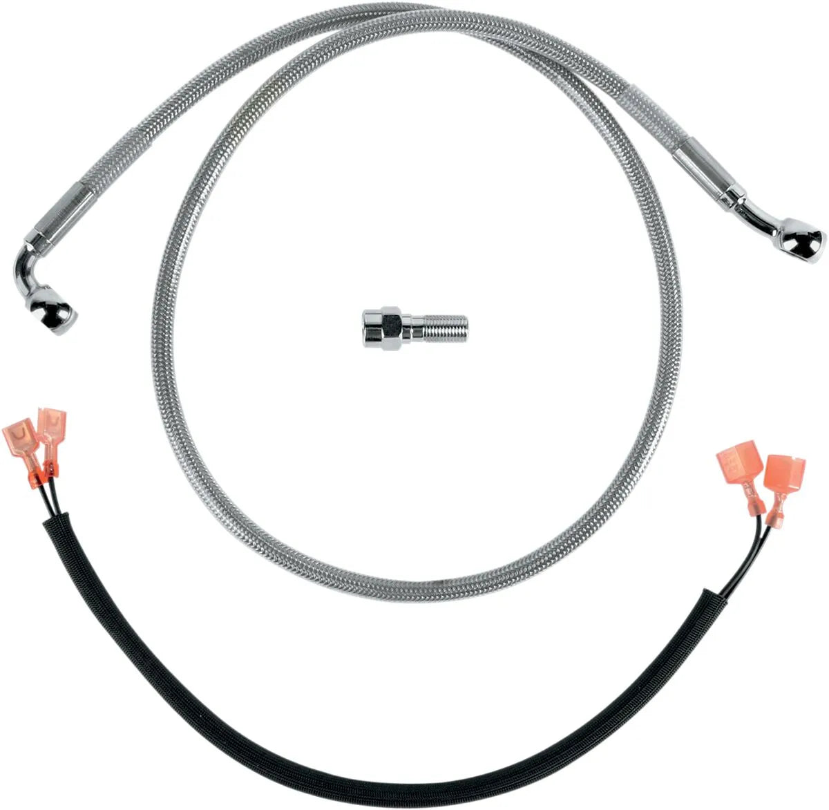 Drag Specialties Stainless Steel Rear Brake Line Kit