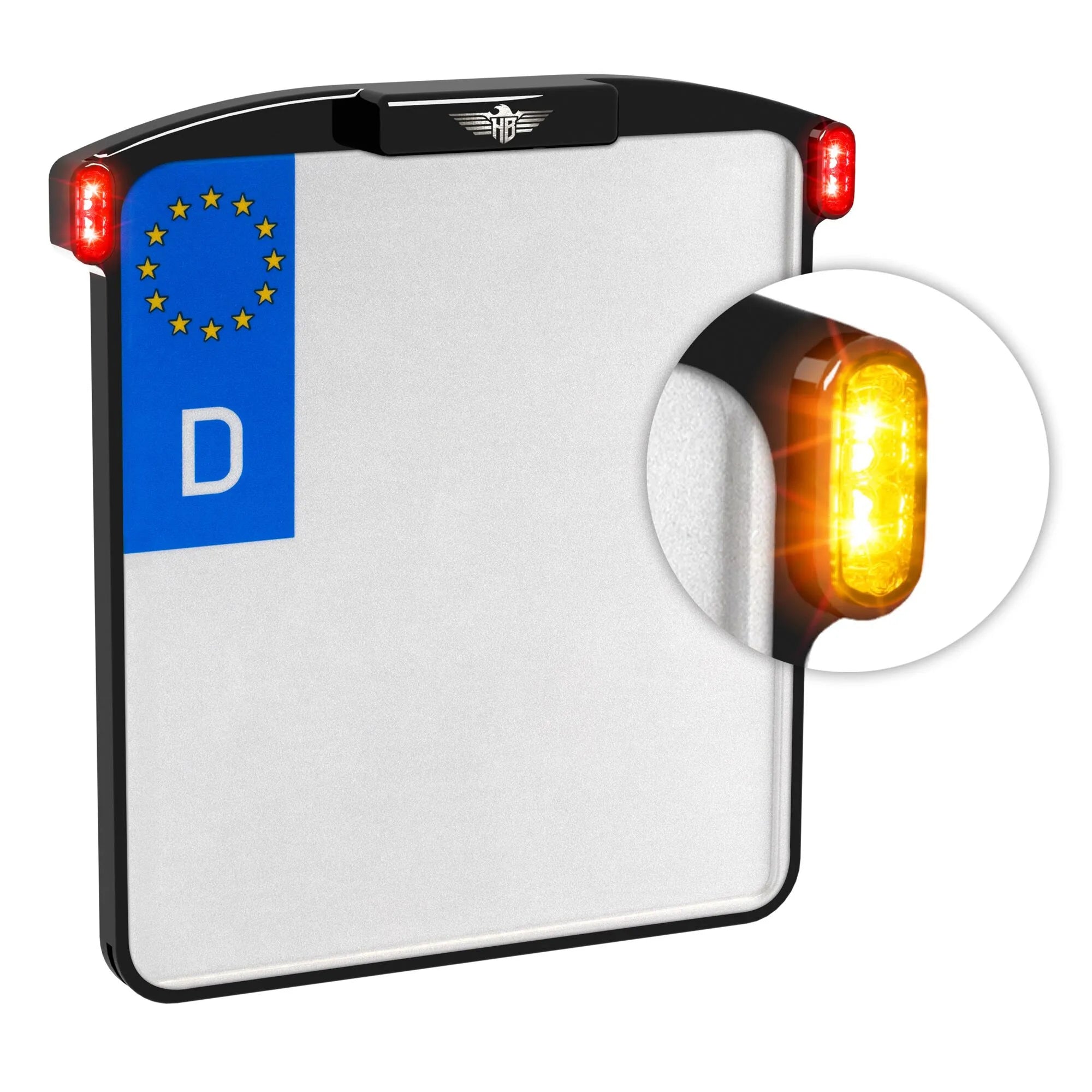 Heinz Bikes Micro License Plate Holder In Black Aluminum