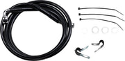 Drag Specialties Extended Black Vinyl Brake Line Kit