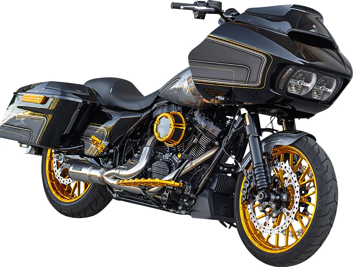 Arlen Ness Gold Fork Tubes For Baggers - 49 Mm