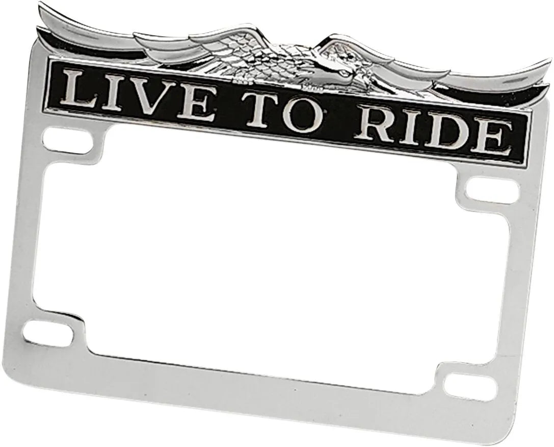 Drag Specialties Live To Ride License Plate Frame