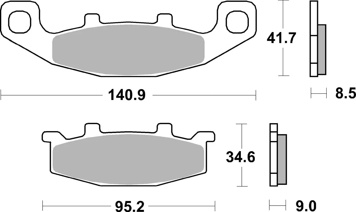 Sbs Hs Street Excel Sintered Front Brake Pads - Front