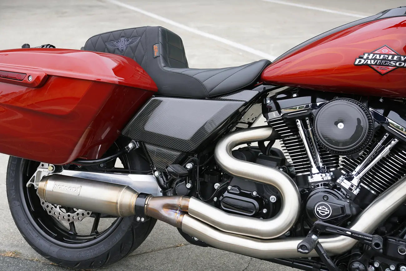 Arlen Ness Carbon Fiber Side Covers For Touring Models