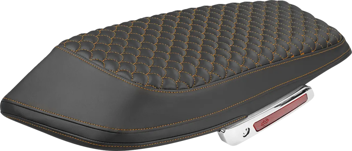Saddlemen Roadsofa Dragon Scale Saddlebag Lid Covers Orange